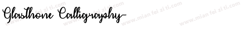 Glasthone Calligraphy字体转换